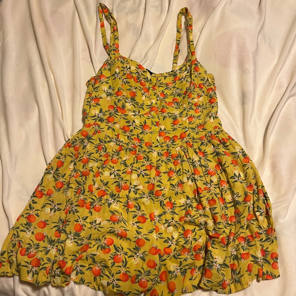 Yellow Floral Romper